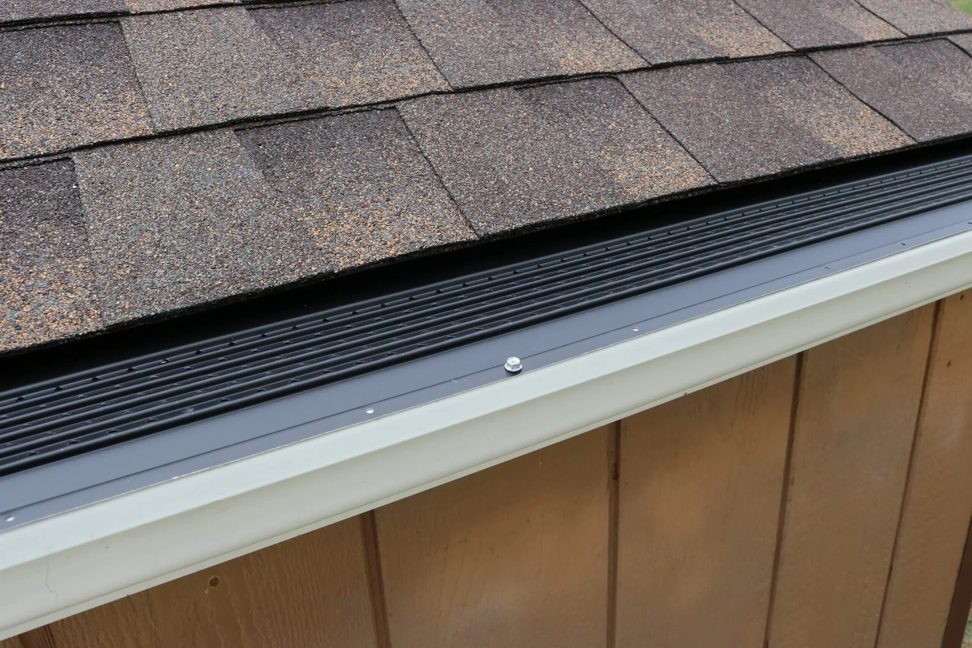 Gutter guard roof edge shingles, Lake Mary FL